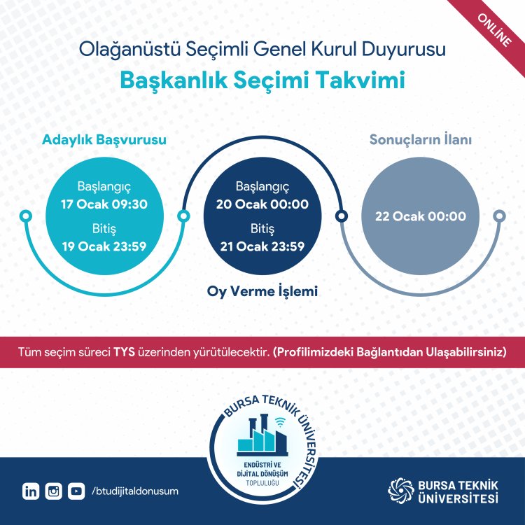 Olağanüstü Topluluk Başkanlığı Seçimi Duyurusu